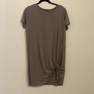Gray shift dress